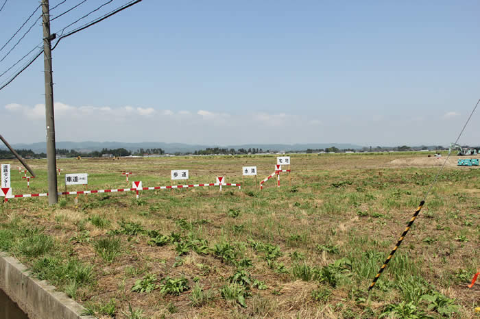 県道岩沼海浜緑地線の整備計画位置