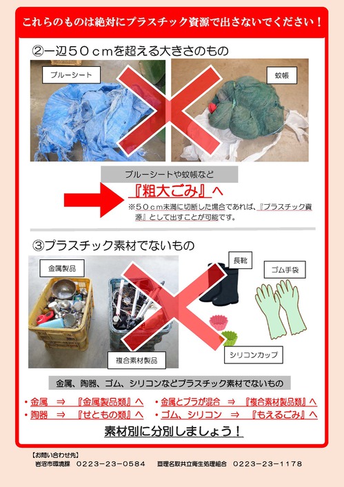 プラスチック資源チラシ裏面